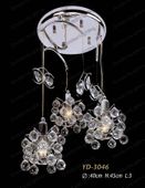 Swarovski Spectra Authentic Crystal Chandelier # YD3046L3s Size w10" x h14"