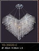 Swarovski Spectra Authentic Crystal Chandelier # YD3502DCL9s Size w16" x h33"