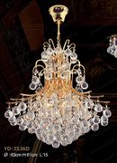 Swarovski Spectra Authentic Crystal Chandelier # YD3536DL15sg Size w20" x h21"