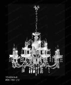 Swarovski Spectra Authentic Crystal Chandelier # YD624L12s Size w24" x h22" Swarovski Spectra Authentic Crystal Chandelier # YD624L12s Size w24" x h22"