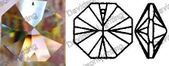 Swarovski Spectra Crystal 14 mm Octagon 1 hole #8290-8011-14 Set of 10pc