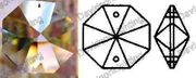Swarovski Spectra Crystal 20 mm Octagon 2 hole #8290-8002-20