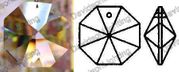 Swarovski Spectra Crystal 22 mm Octagon 1 hole #8290-8001-22 Set of 10pc