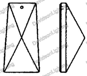 Swarovski Spectra Crystal Colonial part 52 mm #8290-8451-52 Box of 180pc