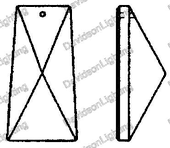 Swarovski Spectra Crystal Colonial part 52 mm #8290-8451-52 Set of 10pc
