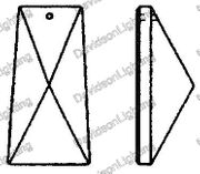 Swarovski Spectra Crystal Colonial part 52 mm #8290-8451-52 Set of 10pc