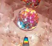 Swarovski Strass Ab Crystal Ball With Lazer Logo Etched 40mm Swarovski Strass Ab Crystal Ball With Lazer Logo Etched 40mm
