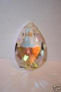Swarovski Strass Aurora Pear Shape With Lazer Logo Etched 38mm # 8721-38 Box of 192pc