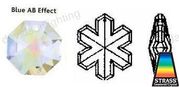Swarovski Strass Aurora Snowflake With Lazer Logo Etched 25mm # 8811-25