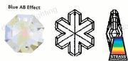 Swarovski Strass Aurora Snowflake With Lazer Logo Etched 25mm # 8811-25 Box of 350pc