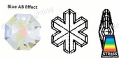 Swarovski Strass Aurora Snowflake With Lazer Logo Etched 25mm # 8811-25 Set of 10pc Swarovski Strass Aurora Snowflake With Lazer Logo Etched 25mm # 8811-25 Set of 10pc