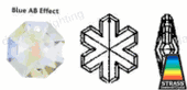 Swarovski Strass Aurora Snowflake With Lazer Logo Etched 30mm # 8811-30 Box of 180pc Swarovski Strass Aurora Snowflake With Lazer Logo Etched 30mm # 8811-30 Box of 180pc