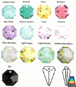 Swarovski Strass Blue Violet Kite Triangle With Lazer Logo Etched 25mm # 8762-25 Box of 640pc