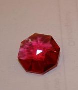Swarovski Strass Bordeaux Octagon Lily With Lazer Logo Etched 14mm 1 hole # 8115-14