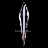 Swarovski Strass Crystal Cone With Lazer Logo Etched 76mm # 8950-3011-76 Set of 10pc