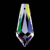 Swarovski Strass Crystal Drop With Lazer Logo Etched 38mm # 8601-38 Set of 10pc