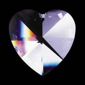 Swarovski Strass Crystal Heart With Lazer Logo Etched 28mm # 8781-28 Set of 10pc