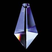Swarovski Strass Crystal Kite Pendeloque With Lazer Logo Etched 38mm # 8761-38 Set of 10pc