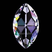Swarovski Strass Crystal Oval Pear Shape With Lazer Logo Etched 50mm # 8746-50 Swarovski Strass Crystal Oval Pear Shape With Lazer Logo Etched 50mm # 8746-50