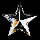 Swarovski Strass Crystal Star With Lazer Logo Etched 28mm # 8815-28 Box of 210pc