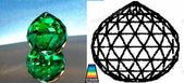 Swarovski Strass Emerald Crystal Ball With Lazer Logo Etched 20mm Swarovski Strass Emerald Crystal Ball With Lazer Logo Etched 20mm