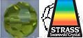 Swarovski Strass Light Peridot 100 Beads With Lazer Logo Etched 6mm # 8502-6