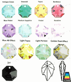 Swarovski Strass Light Peridot Leaf With Lazer Logo Etched 32mm # 8805-32 Swarovski Strass Light Peridot Leaf With Lazer Logo Etched 32mm # 8805-32