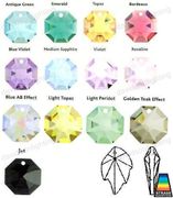 Swarovski Strass Light Peridot Leaf With Lazer Logo Etched 32mm # 8805-32 Set of 10pc