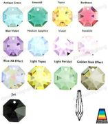 Swarovski Strass Light Topaz Drop With Lazer Logo Etched 40mm # 8611-40