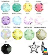 Swarovski Strass Light Topaz Star With Lazer Logo Etched 40mm # 8815-40