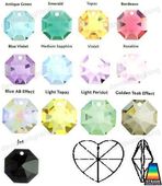 Swarovski Strass Rosaline Heart With Lazer Logo Etched 28mm # 8781-28 Set of 10pc