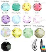 Swarovski Strass Topaz Fairy Wing With Lazer Logo Etched 38mm # 8950-8031-38 Set of 10pc