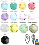 Swarovski Strass Topaz New Leaf With Lazer Logo Etched 28mm # 8806-28