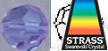 Swarovski Strass Violet Beads With Lazer Logo Etched 6mm # 8502-6 Box of 7200pc