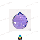 Swarovski Strass Violet Crystal Ball With Lazer Logo Etched 30mm Swarovski Strass Violet Crystal Ball With Lazer Logo Etched 30mm