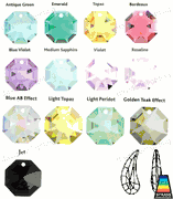 Swarovski Strass Violet Fairy Wing With Lazer Logo Etched 50mm # 8950-8031-50 Box of 180pc