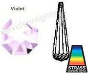 Swarovski Strass Violet Flow With Lazer Logo Etched 63mm # 8950-3021-63 Set of 10pc