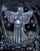 The Faerie Queen by Katherine Barber   8"x10" Ceramic Art Tile with recessed hangers for tabletop or wall hanging purposes