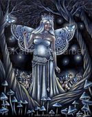 The Faerie Queen by Katherine Barber 8"x10" Ceramic Art Tile with recessed hangers for tabletop or wall hanging purposes The Faerie Queen by Katherine Barber 8"x10" Ceramic Art Tile with recessed hangers for tabletop or wall hanging purposes