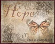 There Is Always Hope by Sherri Baldy   8"x10" Ceramic Art Tile with recessed hangers for tabletop or wall hanging purposes
