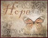There Is Always Hope by Sherri Baldy 8"x10" Ceramic Art Tile with recessed hangers for tabletop or wall hanging purposes There Is Always Hope by Sherri Baldy 8"x10" Ceramic Art Tile with recessed hangers for tabletop or wall hanging purposes