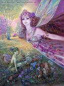 Titania's Flight by Judy Mastrangelo 8"x10" Ceramic Art Tile with recessed hangers for tabletop or wall hanging purposes Titania's Flight by Judy Mastrangelo 8"x10" Ceramic Art Tile with recessed hangers for tabletop or wall hanging purposes
