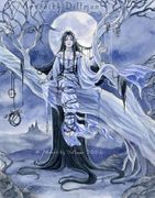 Tree Elf by Meredith Dillman   8"x10" Ceramic Art Tile with recessed hangers for tabletop or wall hanging purposes