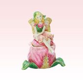 Tulip Fairy Jeweled Box Enameled pewter bejeweled w/ Austrian crystals
