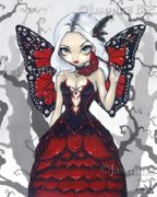 Valentine Masquerade by Jasmine Becket Griffith  8"x10" Ceramic Art Tile with recessed hangers for tabletop or wall hanging purposes