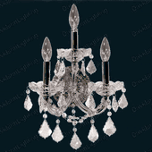 Wall Sconce 30% lead Crystal  Maria Theresa Collection # DVR28003WA Size w12" x H 22"