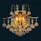 Wall Sconces 30% lead Crystal Cantolo Collection# A1001L3ag Size w14" x h15" Wall Sconces 30% lead Crystal Cantolo Collection# A1001L3ag Size w14" x h15"