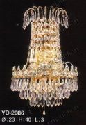  Wall Sconces 30% lead Crystal # LD20861ag Size w10" x h16"