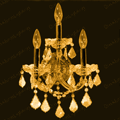 Wall Sconces 30% lead Crystal Maria Theresa Collection # DVR28002WAG Size w12" x H 12" Wall Sconces 30% lead Crystal Maria Theresa Collection # DVR28002WAG Size w12" x H 12"