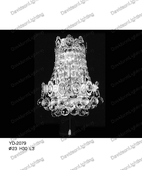 Wall Sconces 30% lead Crystal # YD2079L3a Size w10" x h12"